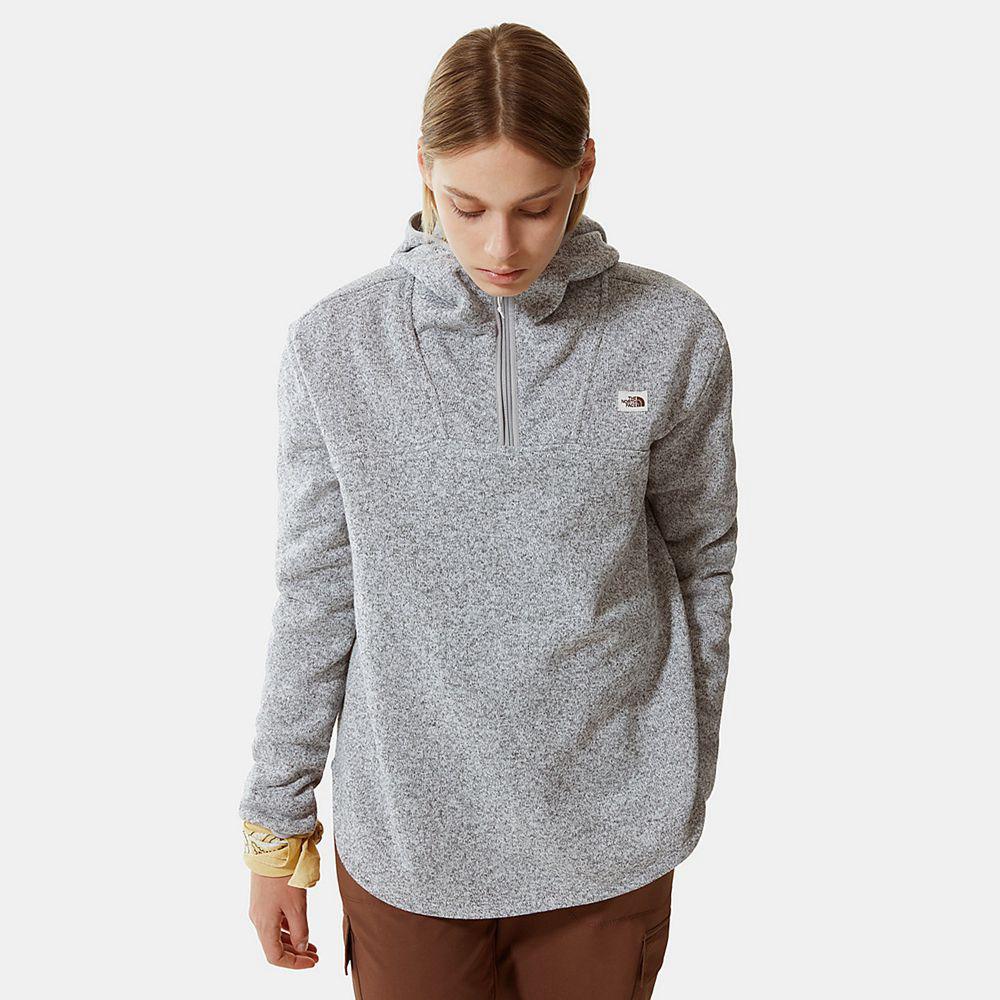 The North Face Crescent Γυναικεια Φούτερ Hoodie - Ανοιχτο Γκρι (HYXR97186)